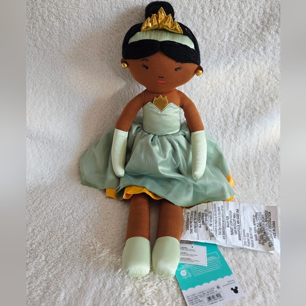 New Target Christmas Pillowfort Disney Princess Tiana Kid's Pillow Buddy/ plush